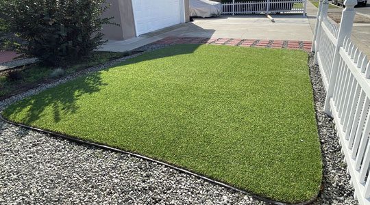 final synthetic turf installation